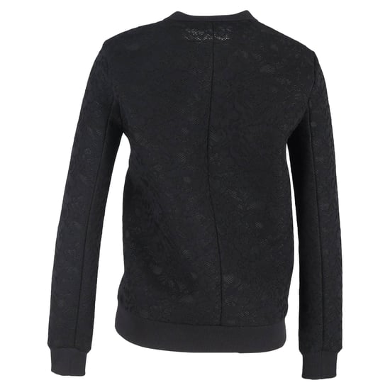 Givenchy Pullover mit Rundhalsausschnitt und Spitzendetails aus schwarzem Polyester - Image 3