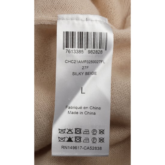 Chloé Rüschenpullover mit halben Ärmeln aus beigefarbenem Kaschmir - Image 5