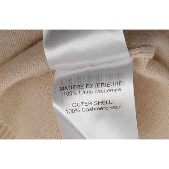 Chloé Rüschenpullover mit halben Ärmeln aus beigefarbenem Kaschmir - Image 6