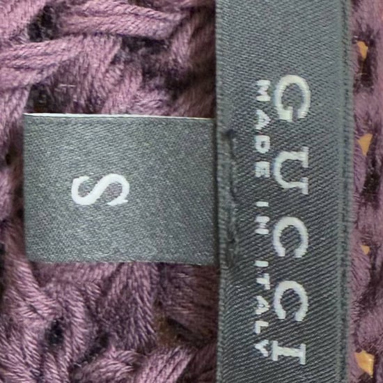 Gucci Häkelstrickpullover aus lila Baumwolle - Image 6