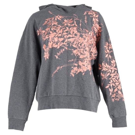 Dries Van Noten Harlee Kapuzenpullover aus besticktem Jersey aus grauer Baumwolle - Image 1