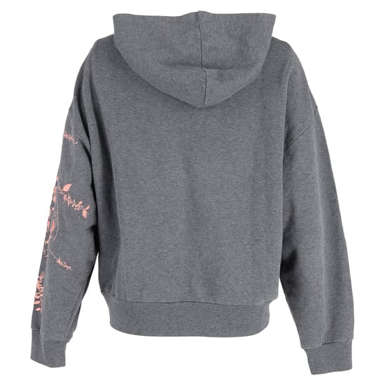 Dries Van Noten Harlee Kapuzenpullover aus besticktem Jersey aus grauer Baumwolle - Image 3