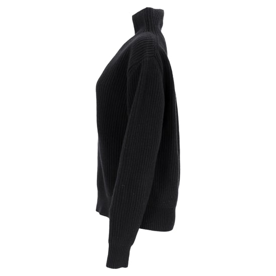 Mr. P. Gestrickter Rollkragenpullover aus schwarzer Wolle - Image 2