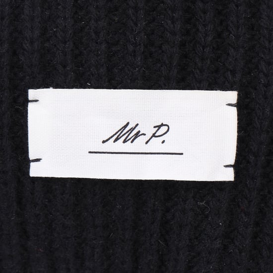 Mr. P. Gestrickter Rollkragenpullover aus schwarzer Wolle - Image 4