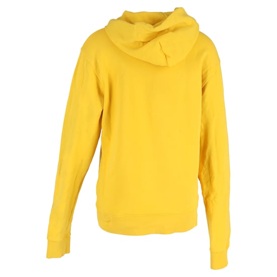Sandro Paris bestickter Hoodie aus gelber Baumwolle - Image 3