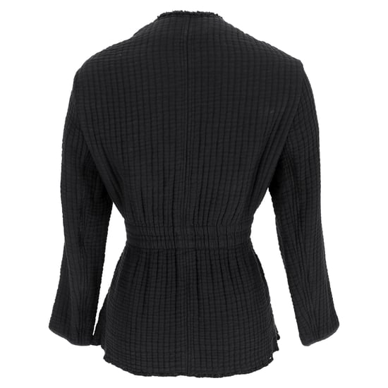 Isabel Marant Jacke mit Ledergürtel aus schwarzer Baumwolle - Image 3