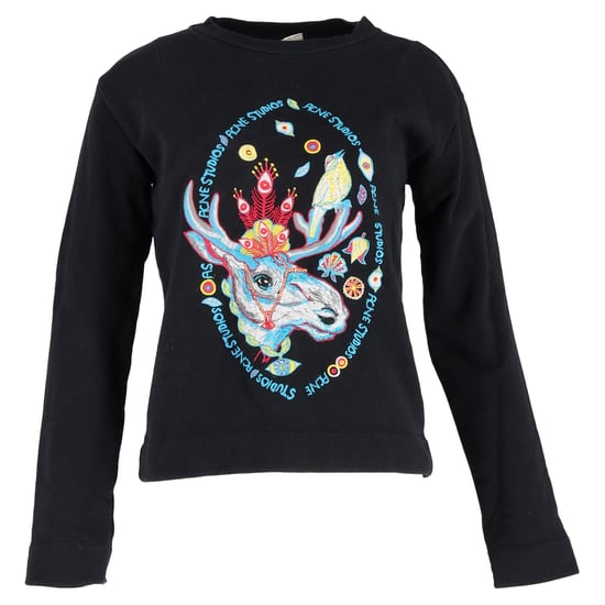 Acne Studios Oslavi Pullover aus schwarzer Baumwolle - Image 1
