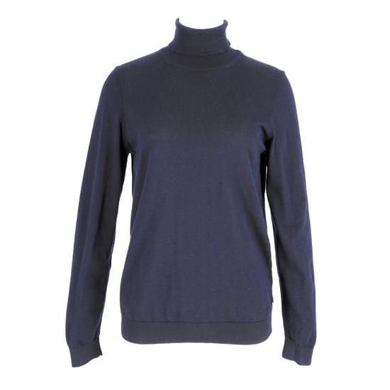 Boss Rollkragenpullover aus marineblauer Wolle - Image 2