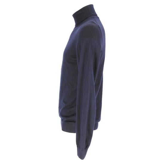 Boss Rollkragenpullover aus marineblauer Wolle - Image 3
