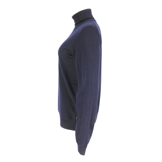 Boss Rollkragenpullover aus marineblauer Wolle - Image 4