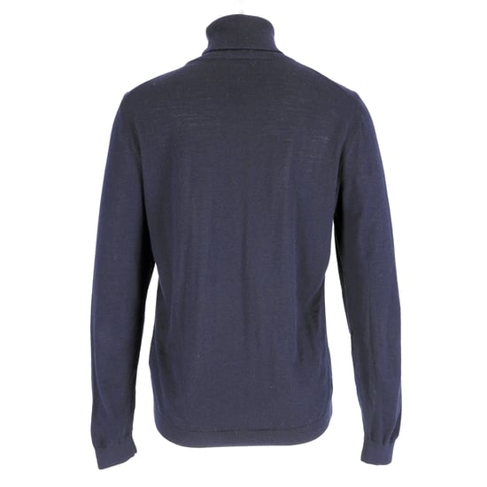 Boss Rollkragenpullover aus marineblauer Wolle - Image 6