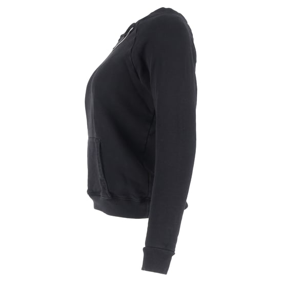 Saint Laurent Sweatshirt mit Rissen und Kettendetail aus schwarzer Baumwolle - Image 2