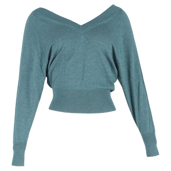 Isabel Marant V-Ausschnitt-Pullover aus grüner Wolle - Image 1