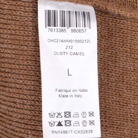 Chloé Strickcape mit Knöpfen aus brauner Wolle - Image 5