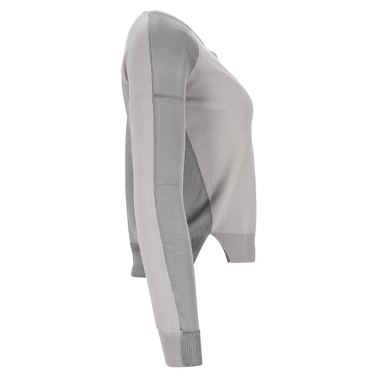MM6 by Maison Margiela Pullover aus grauer Baumwolle - Image 4