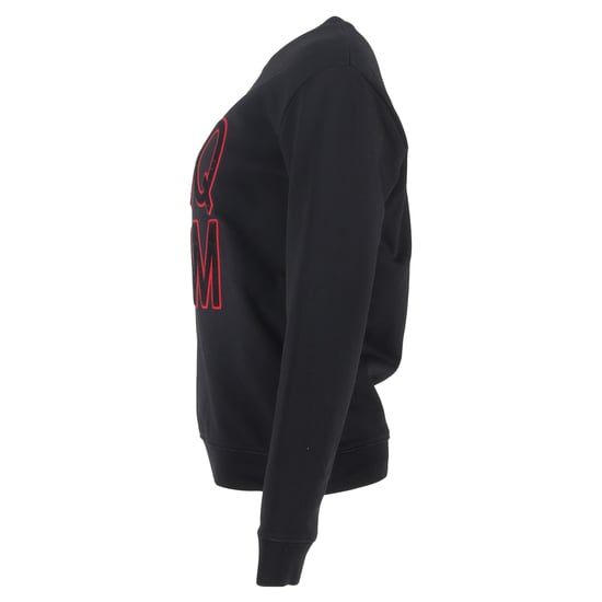 MCQ Velvet Logo Pullover aus schwarzer Baumwolle - Image 3