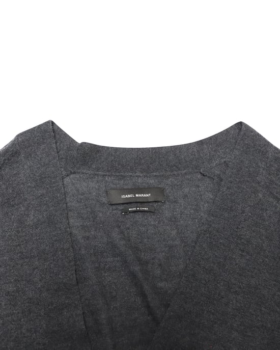 Isabel Marant Cardigan aus dunkelgrauem Kaschmir - Image 6