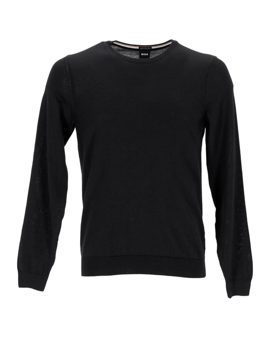 Hugo Boss Strickpullover aus schwarzer Wolle - Image 1