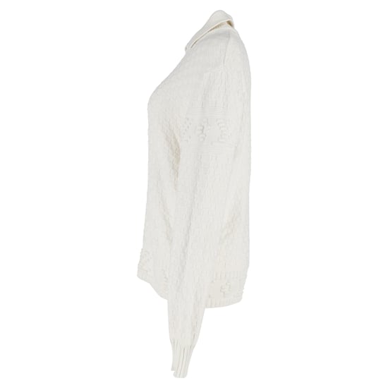 Louis Vuitton Pullover mit Kragen aus weißer Wolle - Image 2