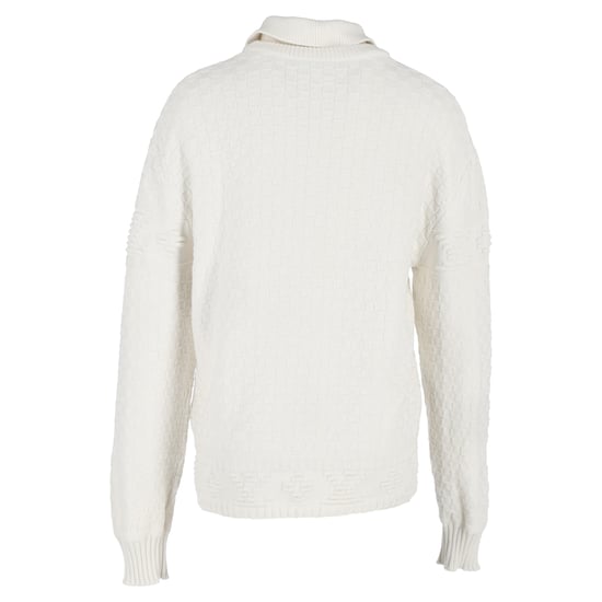 Louis Vuitton Pullover mit Kragen aus weißer Wolle - Image 3