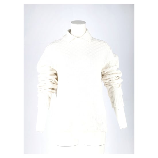 Louis Vuitton Pullover mit Kragen aus weißer Wolle - Image 4