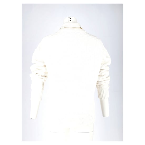 Louis Vuitton Pullover mit Kragen aus weißer Wolle - Image 6