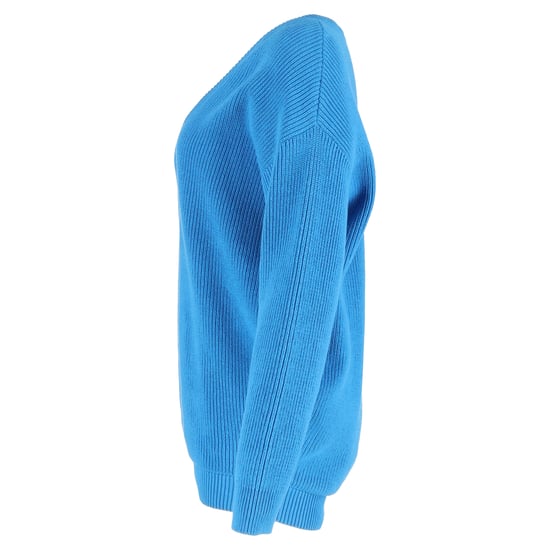 Balenciaga V-Ausschnitt-Pullover aus blauer Baumwolle - Image 2
