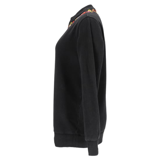 Givenchy – Sweatshirt mit Blumenstickerei aus schwarzer Baumwolle - Image 2