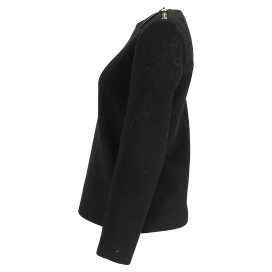 Marni Pullover mit Schulterreißverschluss aus schwarzer Wolle - Image 2