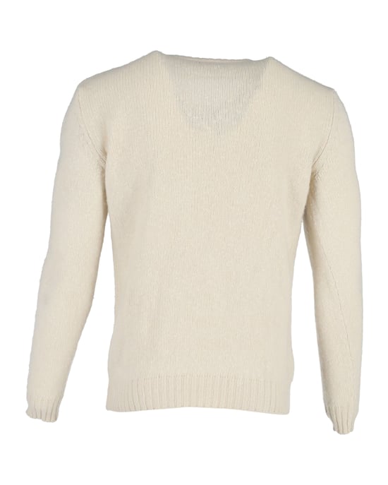 A.P.C. Rundhals-Pullover aus Creme-Wolle - Image 3