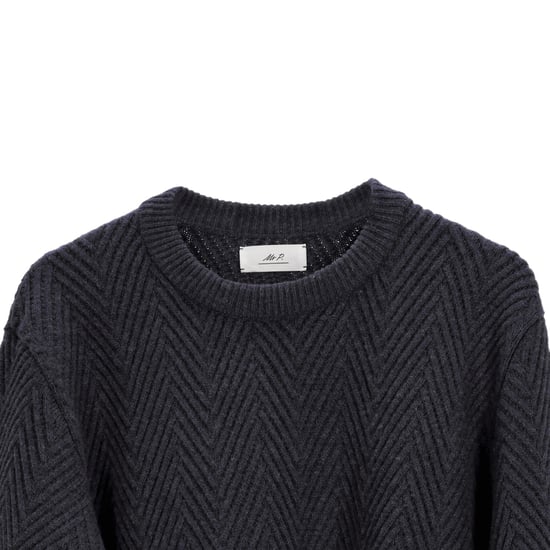 Mr P. Rippenpullover aus grauer Merinowolle - Image 3