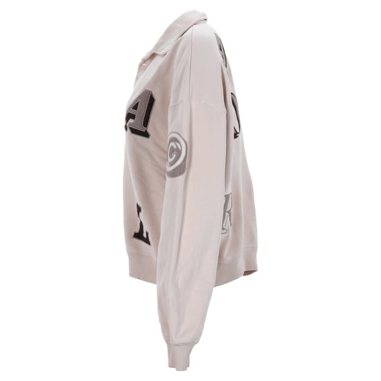 Axel Arigato – Pullover mit Typo-Kragen aus hautfarbener Baumwolle - Image 2