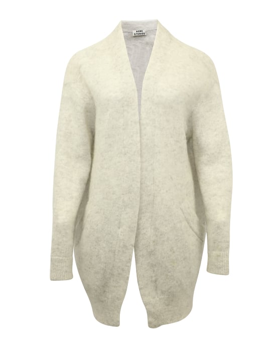 Acne Studios Raya Cardigan aus cremefarbener Wolle - Image 1