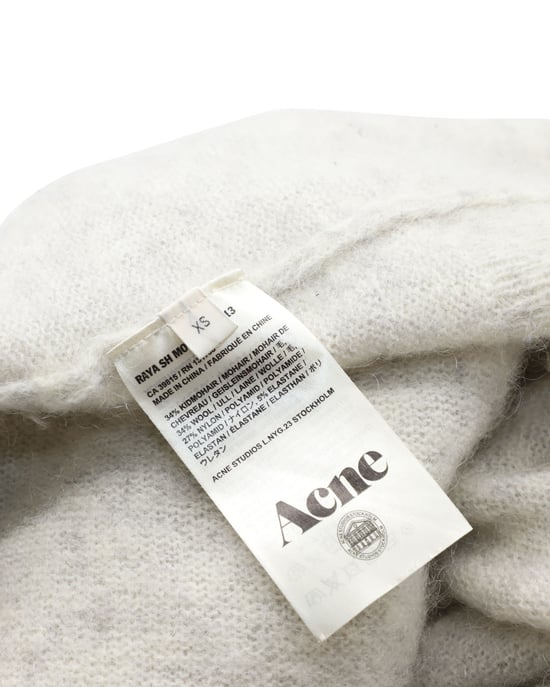 Acne Studios Raya Cardigan aus cremefarbener Wolle - Image 4