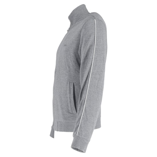 Ermenegildo Zegna Trainingsjacke mit gesticktem Logo und Reißverschluss aus grauer Baumwolle - Image 2