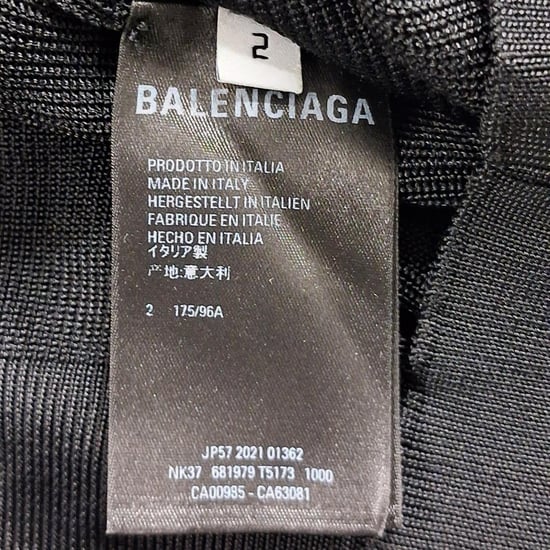 Balenciaga V-Ausschnitt-Pullover aus schwarzer Viskose - Image 5