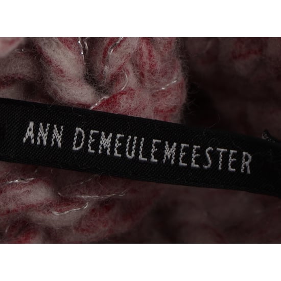 Ann Demeulemeester Rollkragenpullover mit Zopfmuster aus rosa Wolle - Image 4