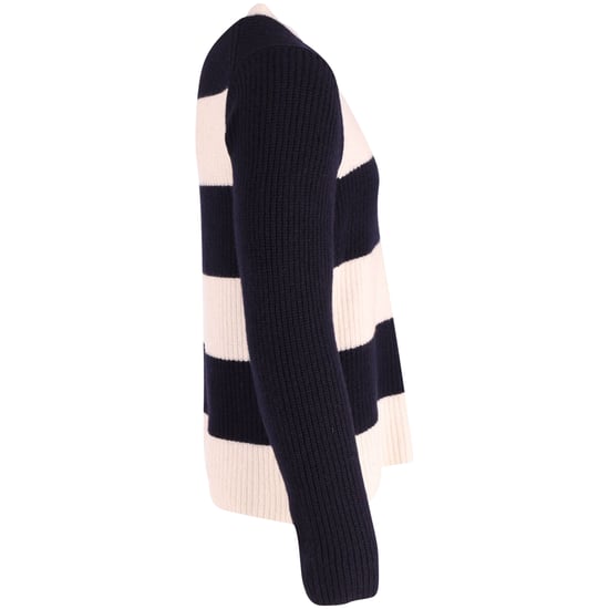 Joseph-Streifenpullover aus marineblauer Baumwolle - Image 2