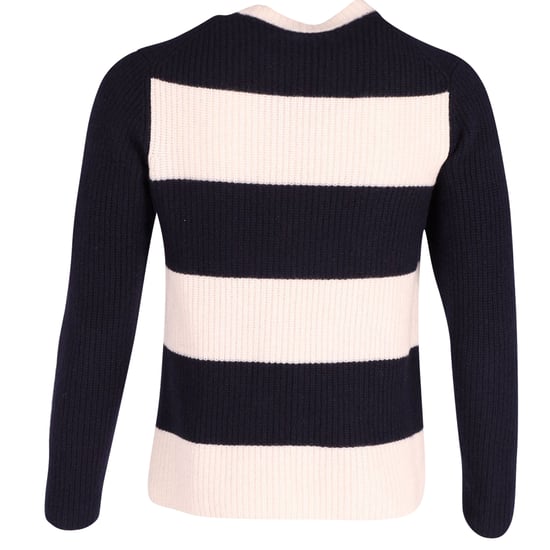 Joseph-Streifenpullover aus marineblauer Baumwolle - Image 3
