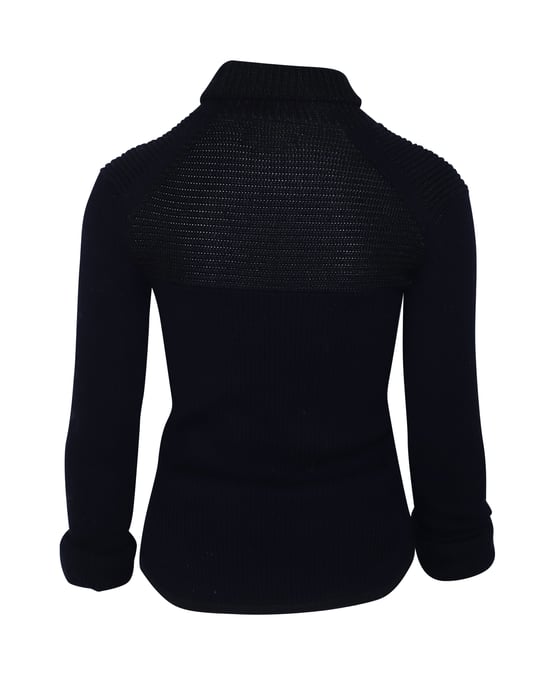 Isabel Marant Stretch-Pullover aus marineblauer Wolle - Image 1