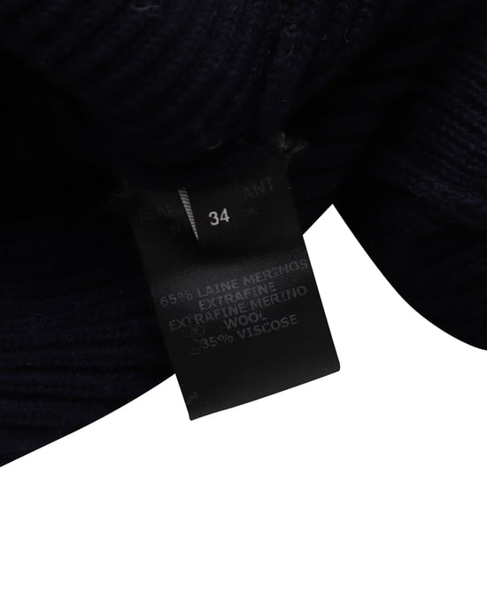 Isabel Marant Stretch-Pullover aus marineblauer Wolle - Image 3