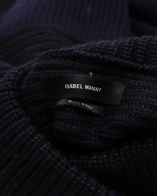 Isabel Marant Stretch-Pullover aus marineblauer Wolle - Image 4