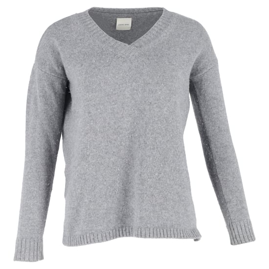 Anine Bing V-Ausschnitt Pullover aus grauer Wolle - Image 1