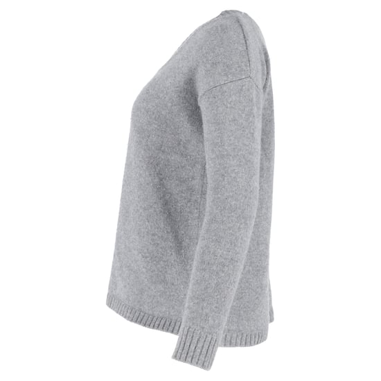 Anine Bing V-Ausschnitt Pullover aus grauer Wolle - Image 2