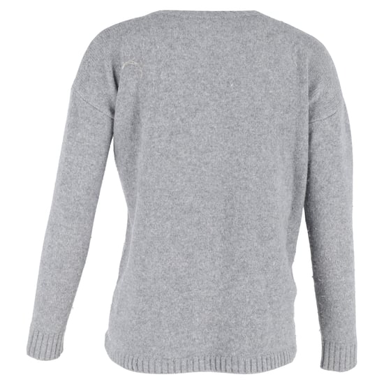 Anine Bing V-Ausschnitt Pullover aus grauer Wolle - Image 3