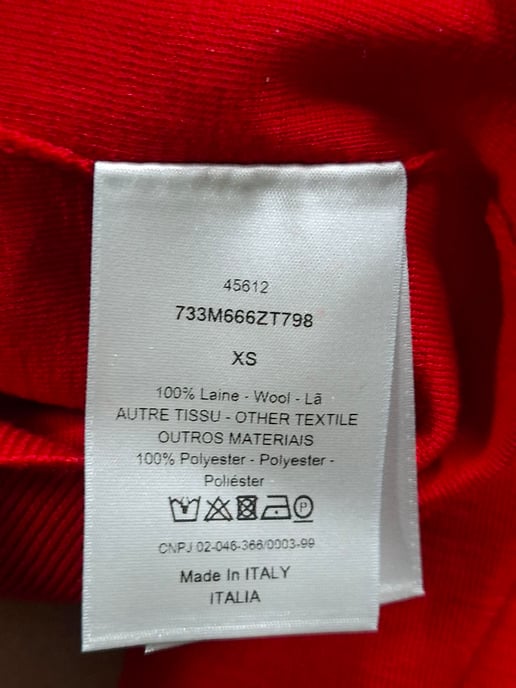 Dior Rollkragenpullover aus roter Wolle - Image 5