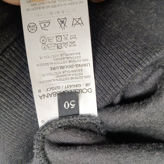 Dolce & Gabbana Hoodie mit Tigerstickerei aus grauer Baumwolle - Image 4