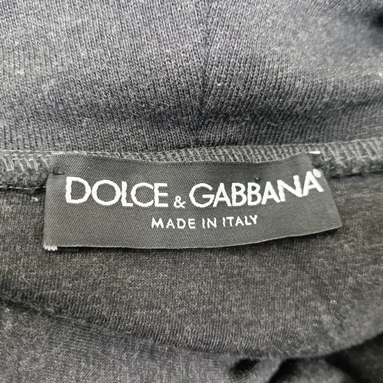 Dolce & Gabbana Hoodie mit Tigerstickerei aus grauer Baumwolle - Image 5