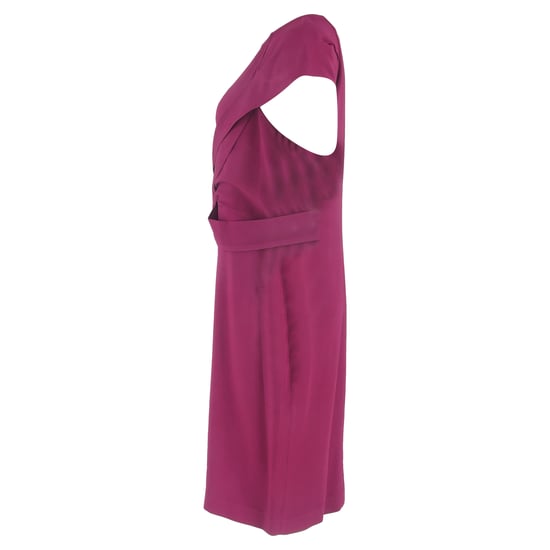 Roland Mouret Nepa Drapiertes Midikleid aus lila Viskose - Image 2
