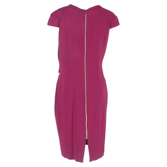 Roland Mouret Nepa Drapiertes Midikleid aus lila Viskose - Image 3